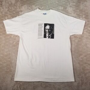 VTG Robert Bob Noyce Newspaper Clip Shirt Sz XL Steve Jobs Mentor Intel